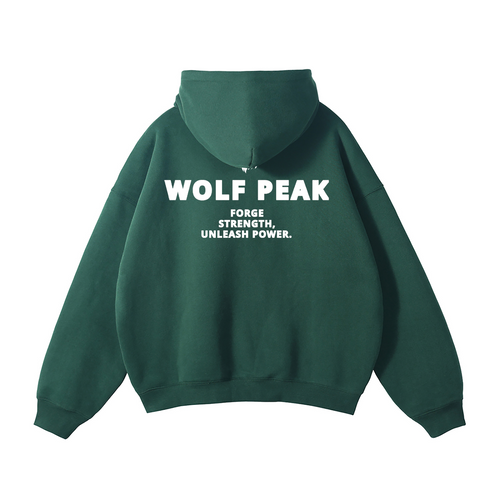 Retro Wolf Peak Hoodie