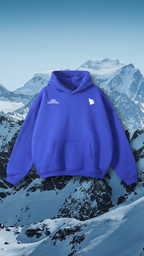 Retro Hoodie - Marine Blue